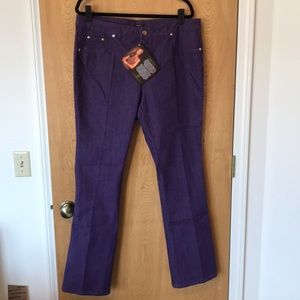 Iman stretch purple jeans LONG length XL 37” waist